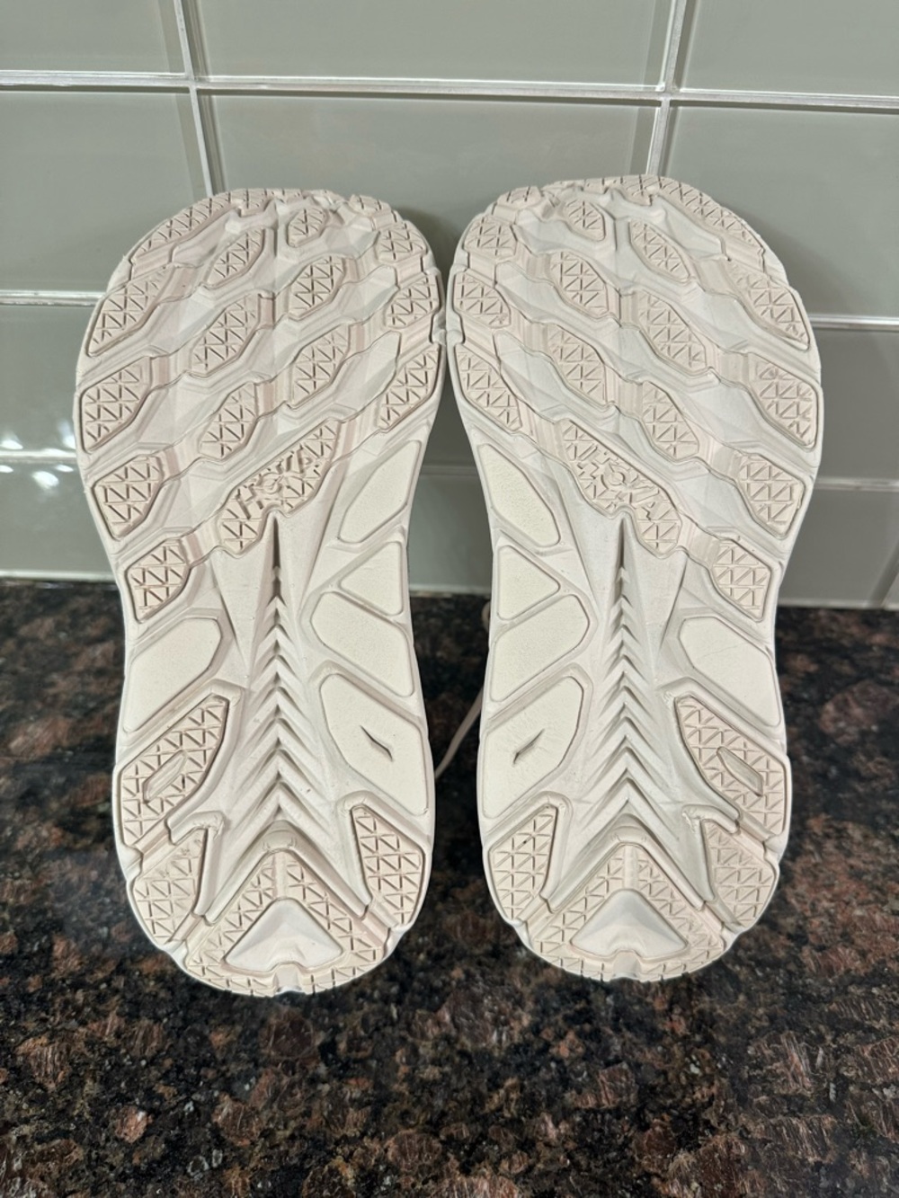 Hoka Women's Cream/White Running Sneakers Women’s 5 - Picture 7 of 10